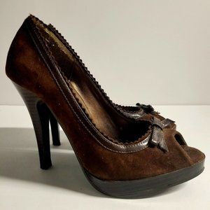 Brown Heels Size 5.5